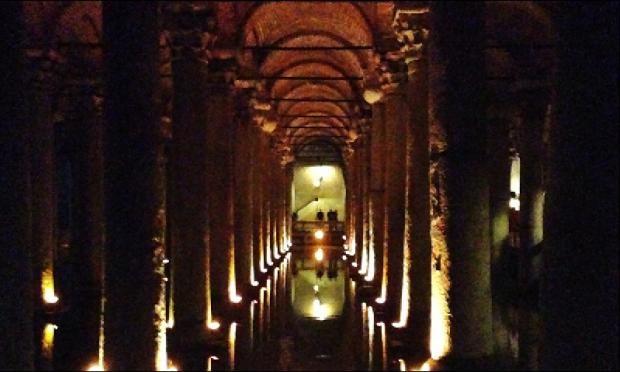 Ghosts in the Dark: The Basilica Cisterns underneath Istanbul, Turkey 